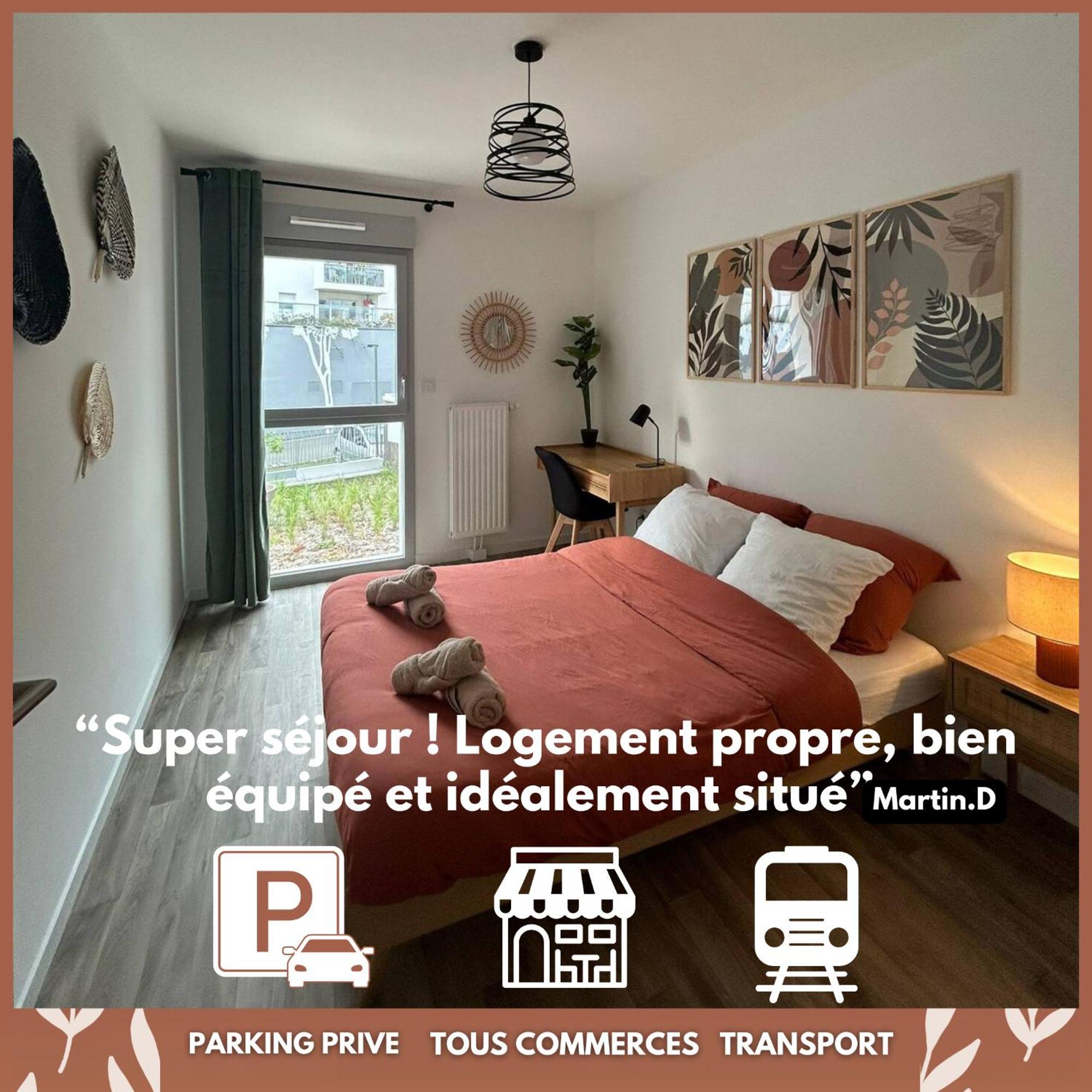 Appartamento T3 Moderne - Proche Tram - Parking Prive Angers Esterno foto